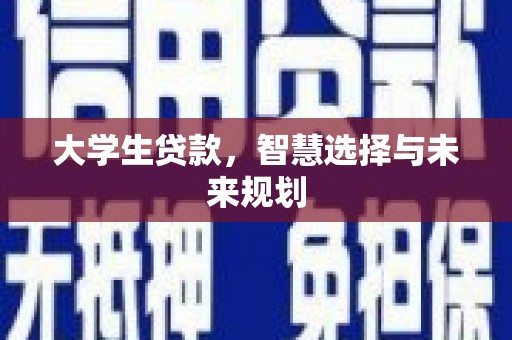 延边大学生贷款，智慧选择与未来规划