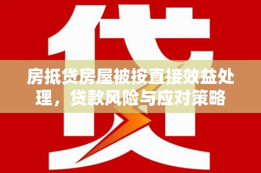 华宁房抵贷房屋被按直接效益处理，贷款风险与应对策略